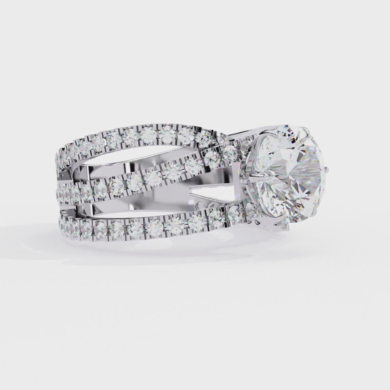 Eleanor's Elegance moissanite Ring